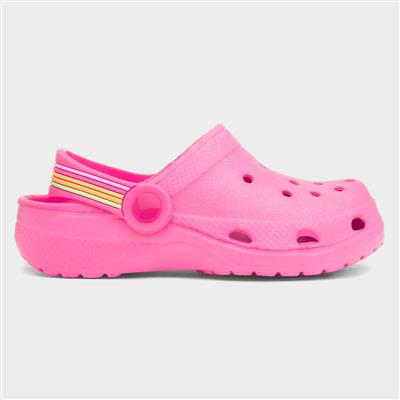 Girls Fuchsia Pink Clog