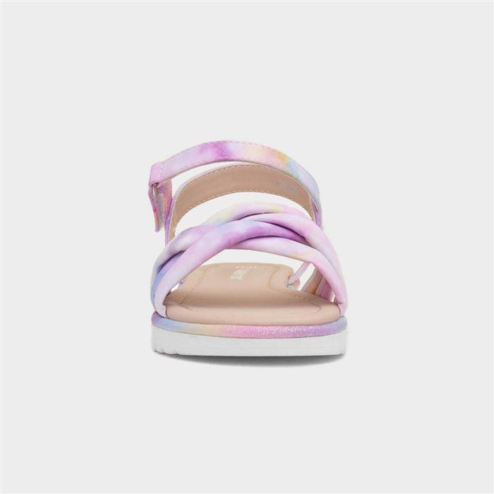 Ulrika Girls Multi Marble Flat Sandal