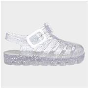 JuJu Kids Clear Glitter Jelly Sandals (Click For Details)