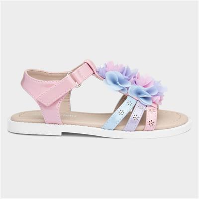 Ciara Girls Pastel Easy Fasten Sandals