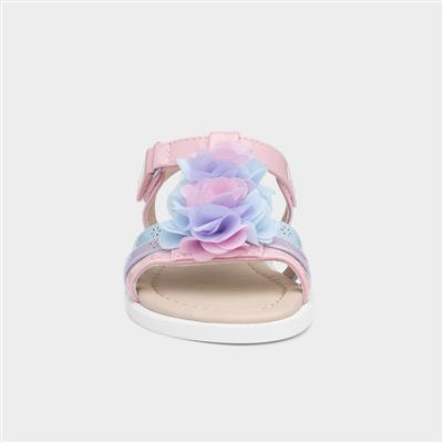 Ciara Girls Pastel Easy Fasten Sandals