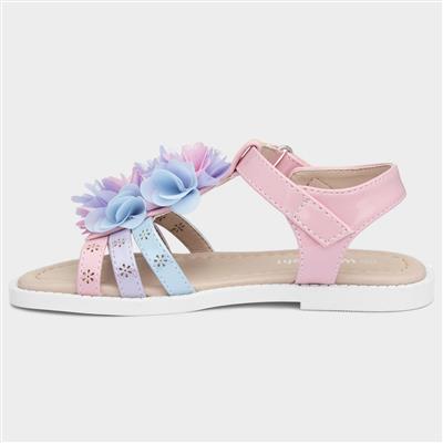 Ciara Girls Pastel Easy Fasten Sandals