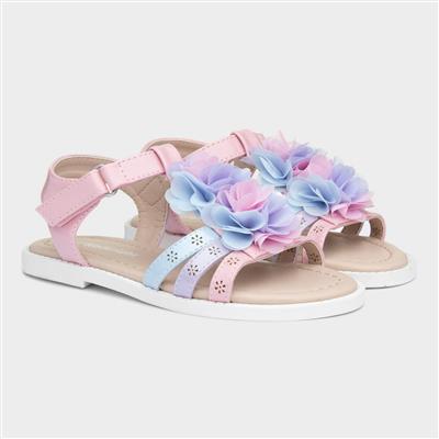 Ciara Girls Pastel Easy Fasten Sandals
