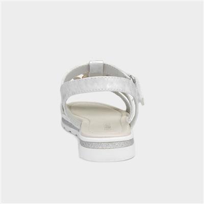 Girls Silver and Metallic Sandals
