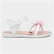 Walkright Girls White and Pink Shimmer Sandal (Click For Details)