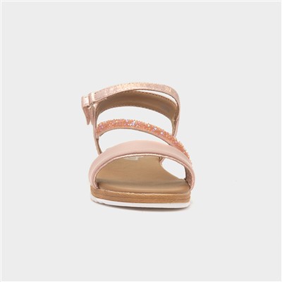 Sherwood Girls Nude Strappy Sandal