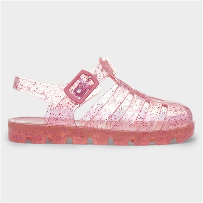 Weymouth Kids Pink Glitter Jelly Sandal