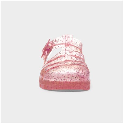 Weymouth Kids Pink Glitter Jelly Sandal