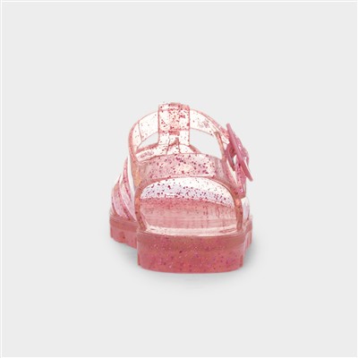 Weymouth Kids Pink Glitter Jelly Sandal