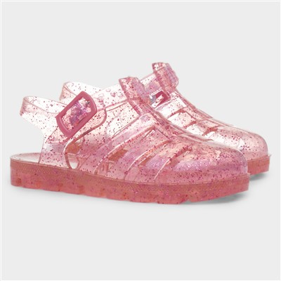 Weymouth Kids Pink Glitter Jelly Sandal