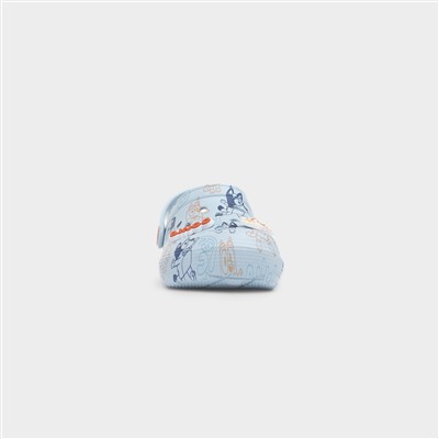 Fedor Kids Blue Slip On Character EVA Clog