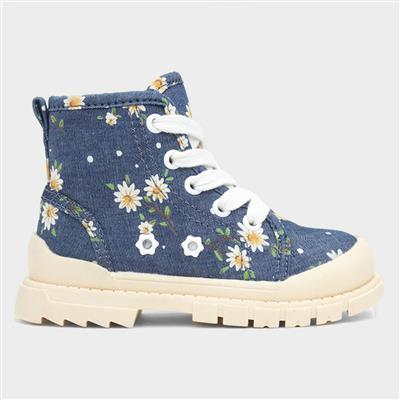 Coniston Kids Flower Print Ankle Boot