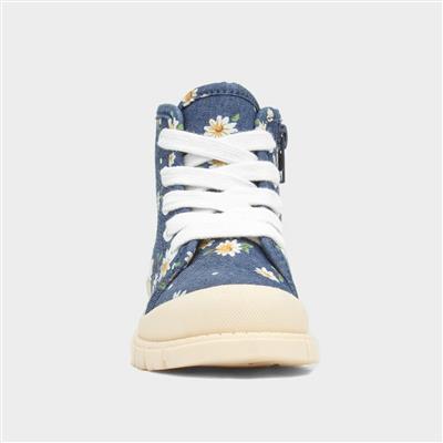 Coniston Girls Flower Print Ankle Boot