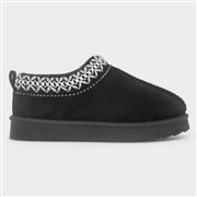 Little Diva Claudia Girls Black Slip On Clog Shoes (Click For Details)