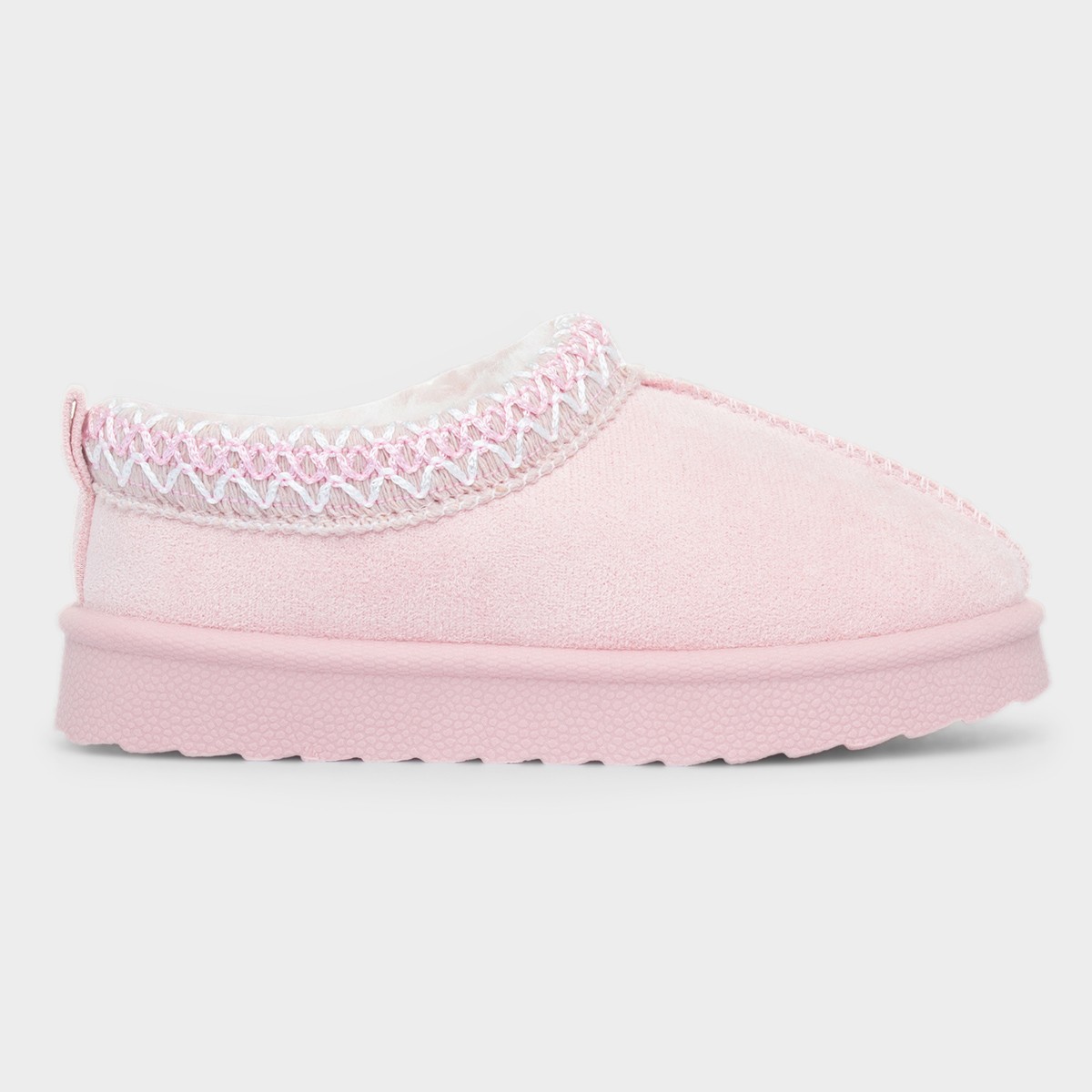 Claudia Girls Pink Slip On Clog Shoe