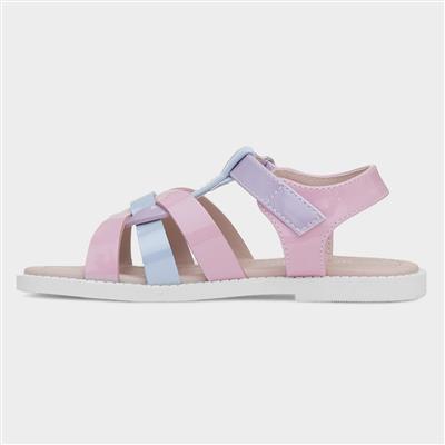 Layla Girls Multi Pastel Patent Sandal