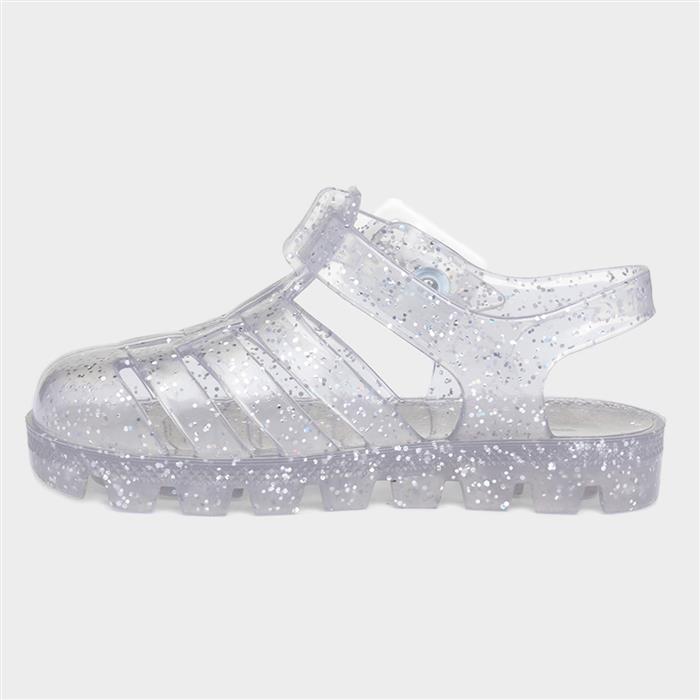 Weymouth Kids Clear Glitter Jelly Sandal
