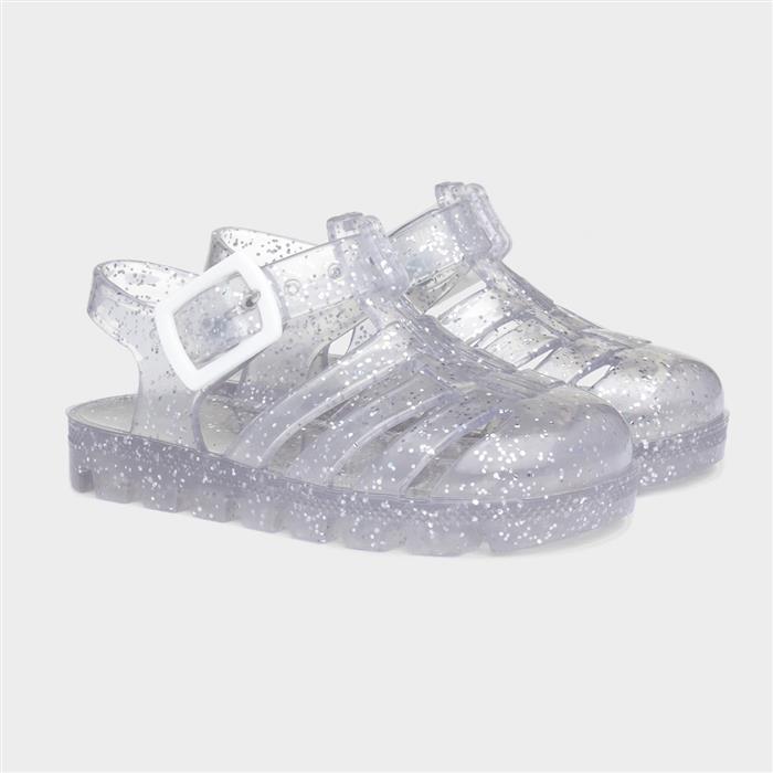 Weymouth Kids Clear Glitter Jelly Sandal