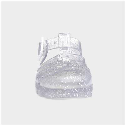 Weymouth Kids Clear Glitter Jelly Sandal
