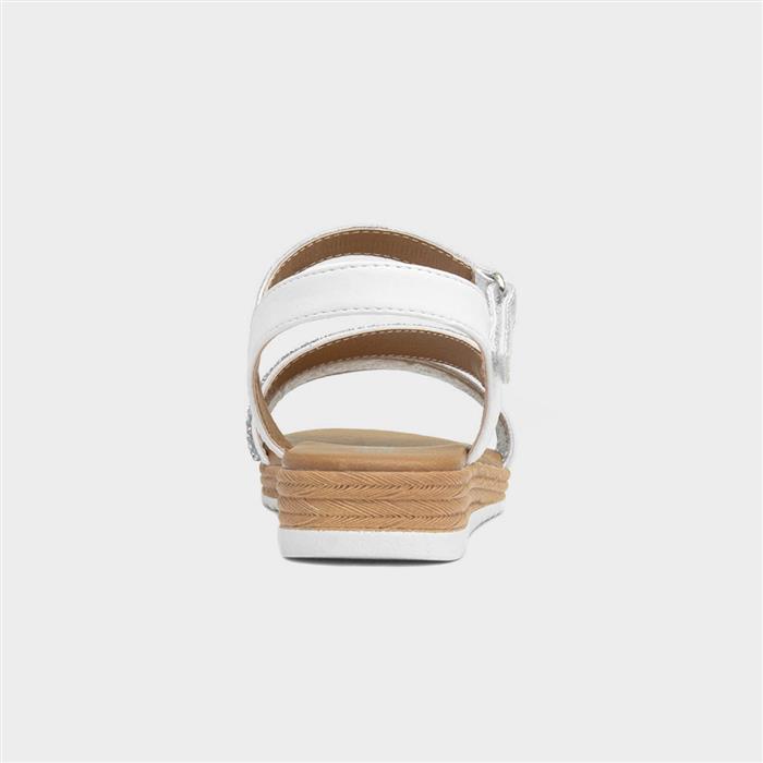 Sherwood Girls White Strappy Sandal
