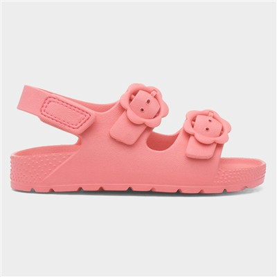 Girls Pink Double Buckle EVA Sandal