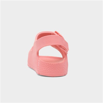 Girls Pink Double Buckle EVA Sandal