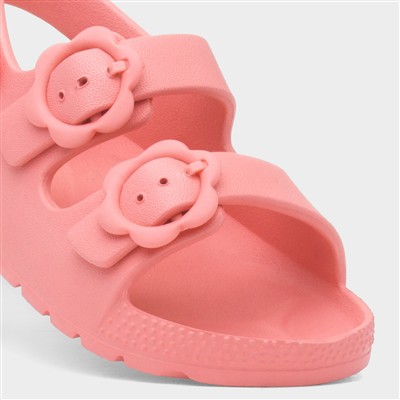 Girls Pink Double Buckle EVA Sandal