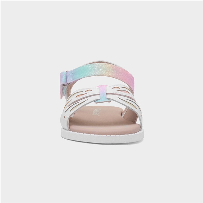 Cadi Girls Multi Butterfly Flat Sandal
