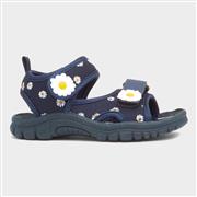 Walkright Calista Girls Navy Daisy Print Sandal (Click For Details)