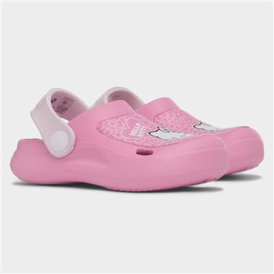 Kids Pink EVA Slip On Clog