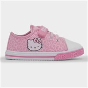 Hello Kitty Kids Pink Easy Fasten Canvas Shoe (Click For Details)