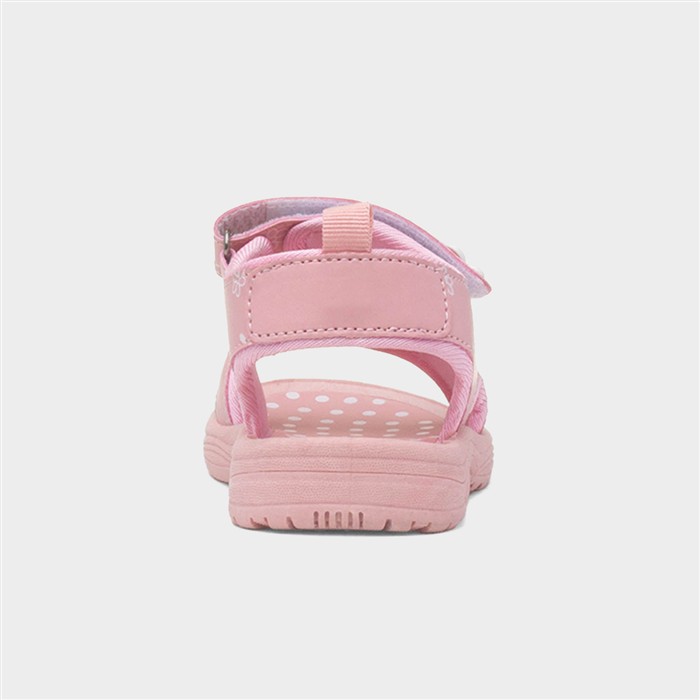 Catrina Girls Pink Easy Fasten Sandal