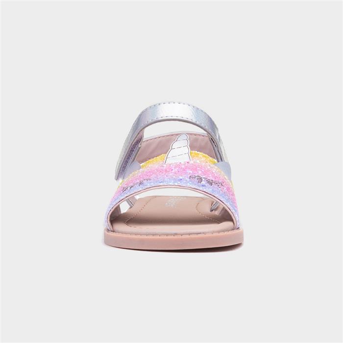 Cali Girls Multi Glitter Unicorn Sandal