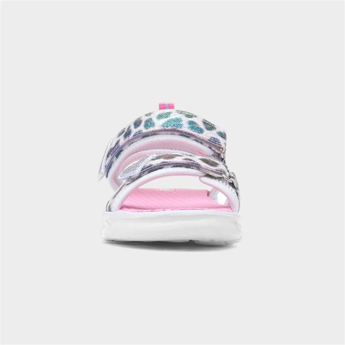 Girls Multi Leopard Light Up Sandal