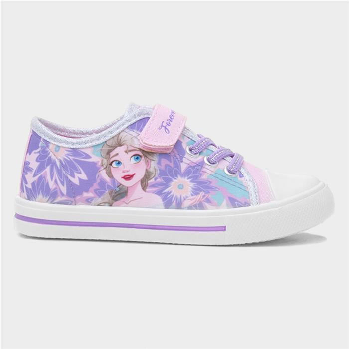 Disney Frozen Purple Kids Easy Fasten Canvas Size 30