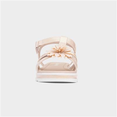 Charlotte Girls Nude T-Bar Sandal