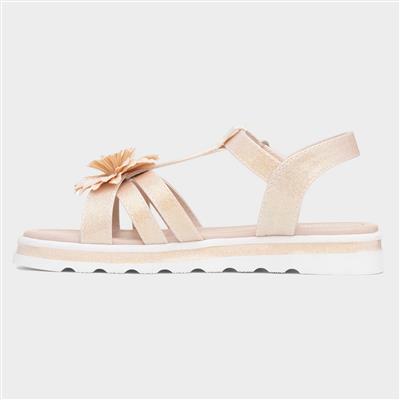 Charlotte Girls Nude T-Bar Sandal