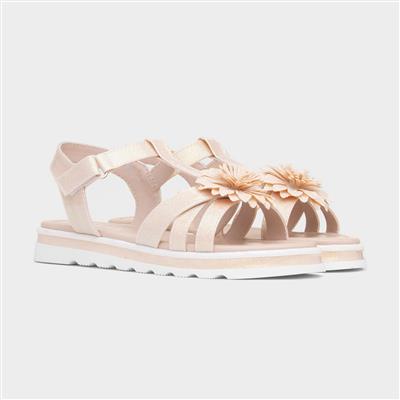 Charlotte Girls Nude T-Bar Sandal
