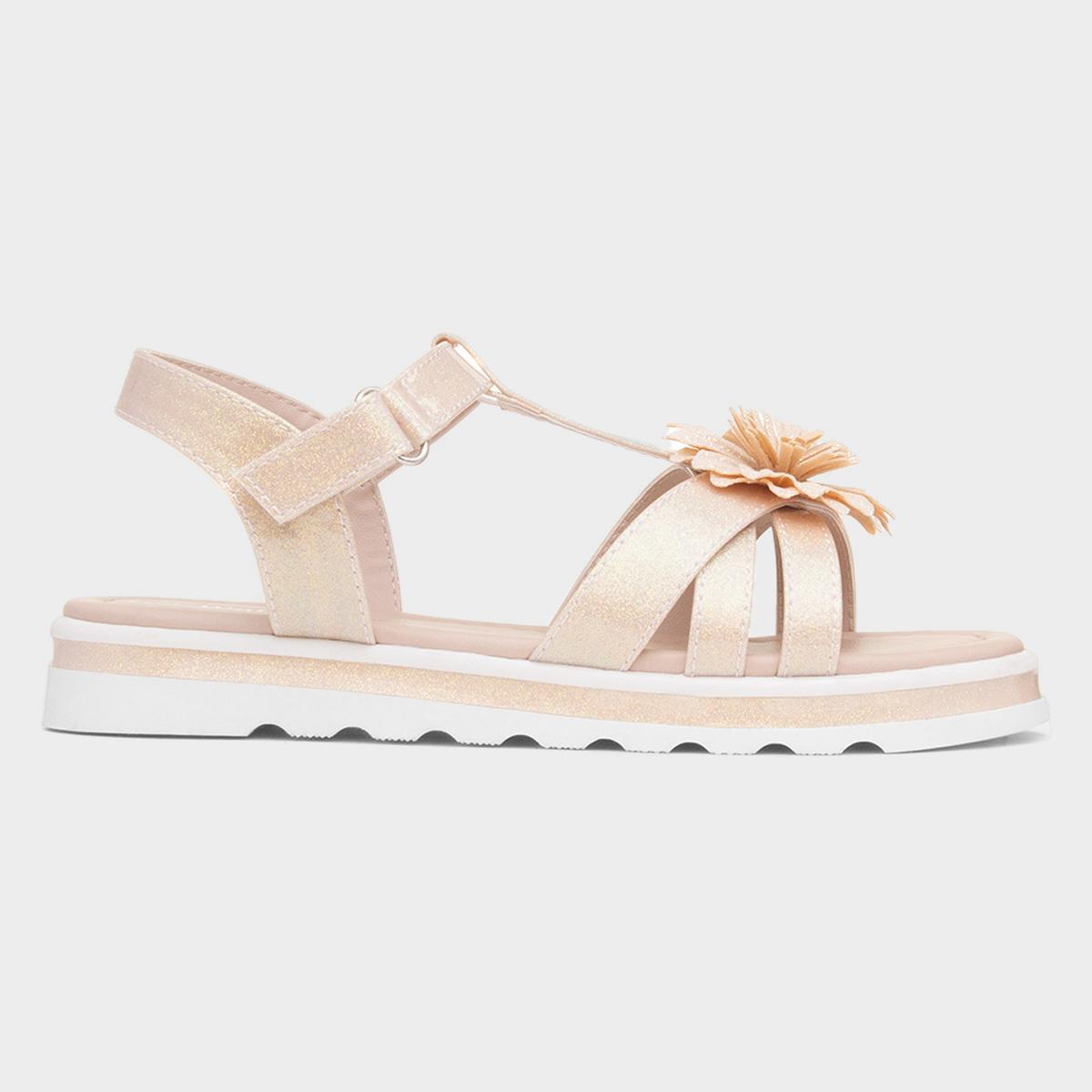 Charlotte Girls Nude T-Bar Sandal