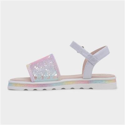 Kew Girls Multi Glitter Butterfly Sandal
