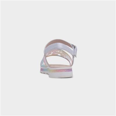 Kew Girls Multi Glitter Butterfly Sandal