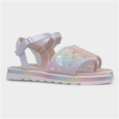 Kew Girls Multi Glitter Butterfly Sandal