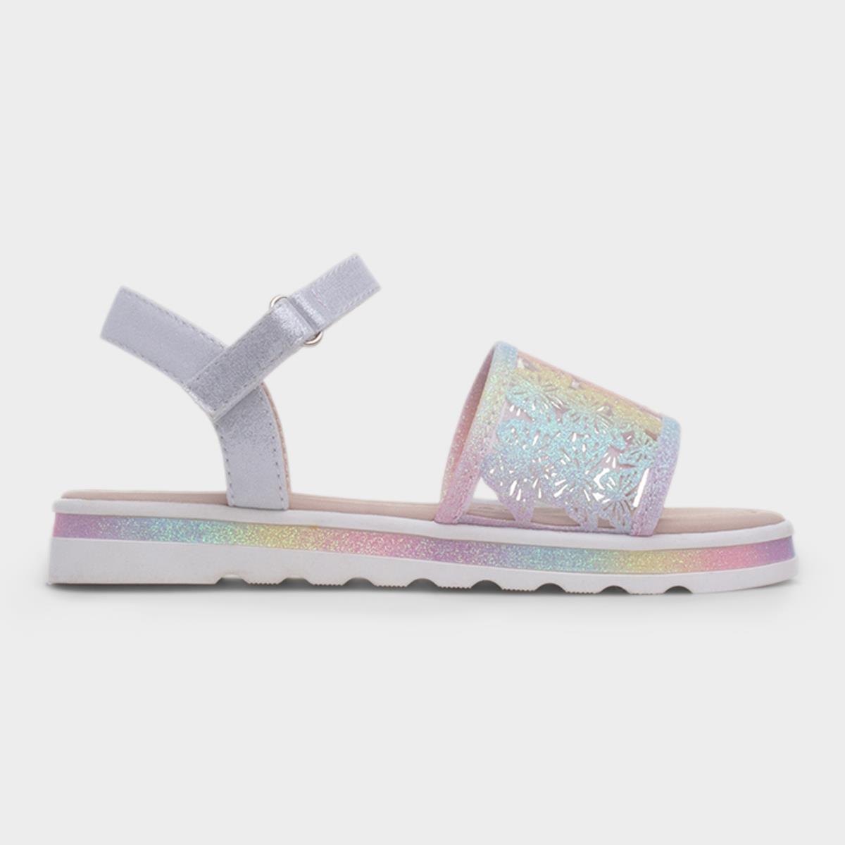 Kew Girls Multi Glitter Butterfly Sandal