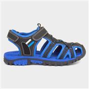 Red Fish Boys Blue & Black Closed Toe Sandal (Click For Details)