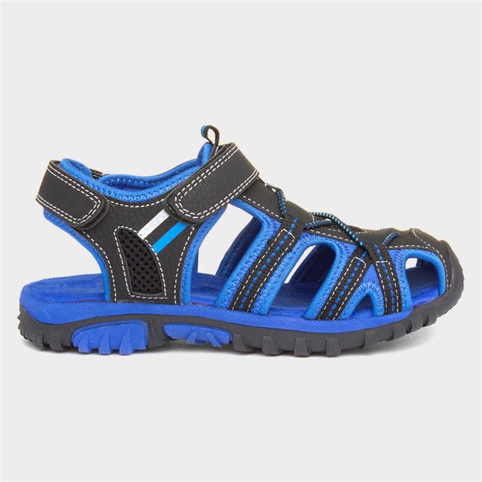 Red Fish Boys Blue And Black Closed Toe Sandal