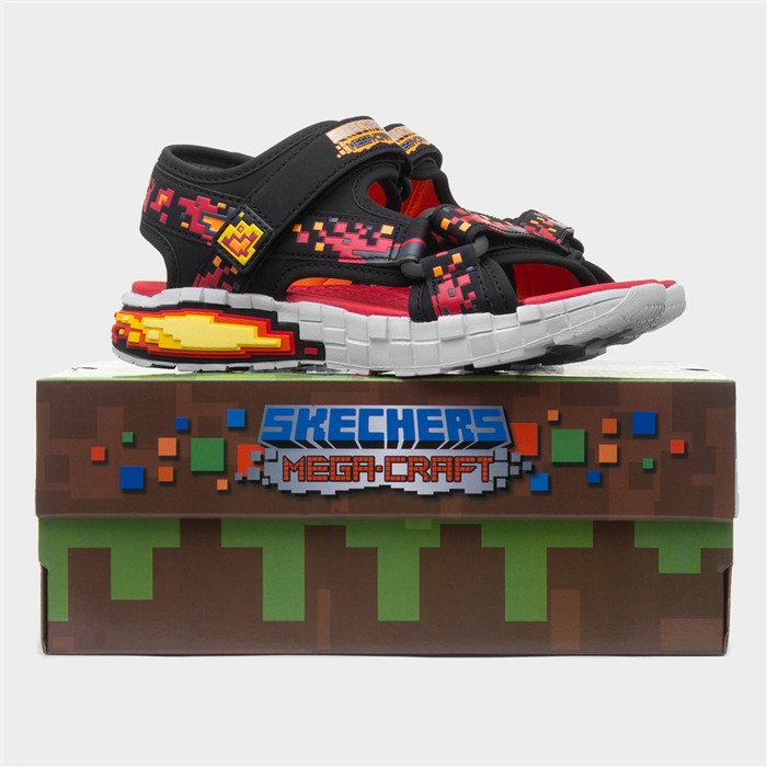 Mega Splash 4K Boys Black Sandal