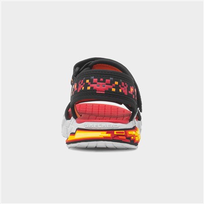 Mega Splash 4K Boys Black Sandal