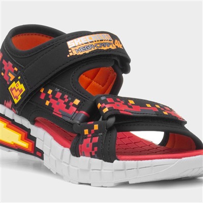 Mega Splash 4K Boys Black Sandal