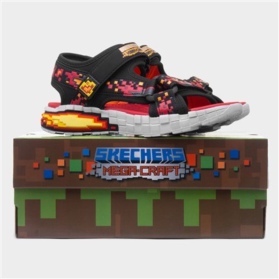 Mega Splash 4K Boys Black Sandal