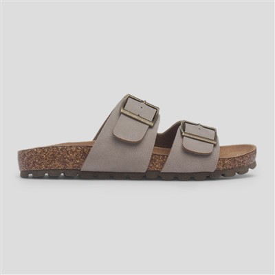 Hamstead Kids Taupe Open Toe Mule Sandal